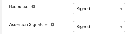 Signing configuration